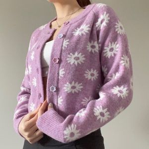 zara flower sweater